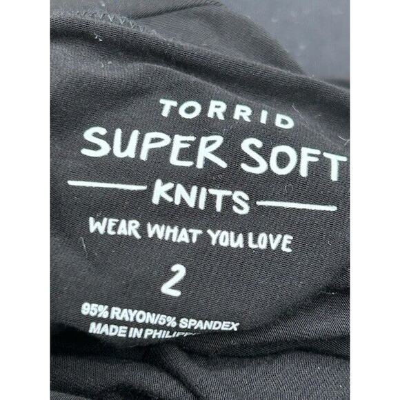 NWT Torrid Womens Super Soft Black Turtleneck Favorite Tunic Knit Black Size 2X - Picture 4 of 9